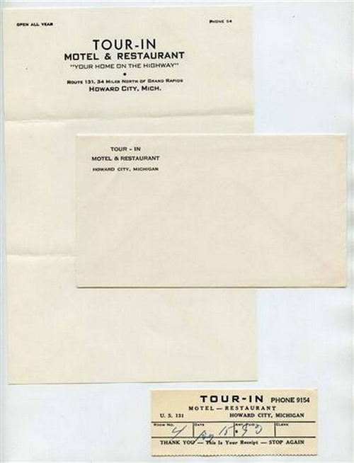 Tour-Inn Motel (Tour-In Motel) - Stationery